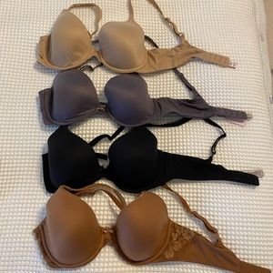 Body by Victoria secret 4 full coverage bras 32D